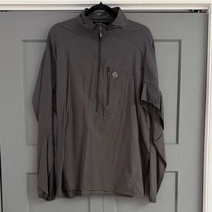 Mountain Hardwear Men's Charcoal Windbreaker